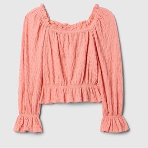 GAP Crinkle Pemplum Hem Top